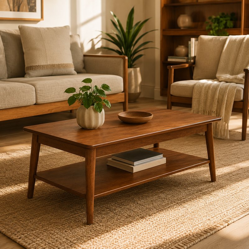 Walnut coffee table